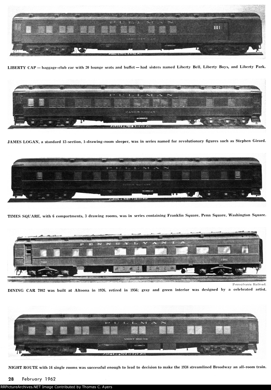PRR "The Broadway Limited," Page 28, 1962